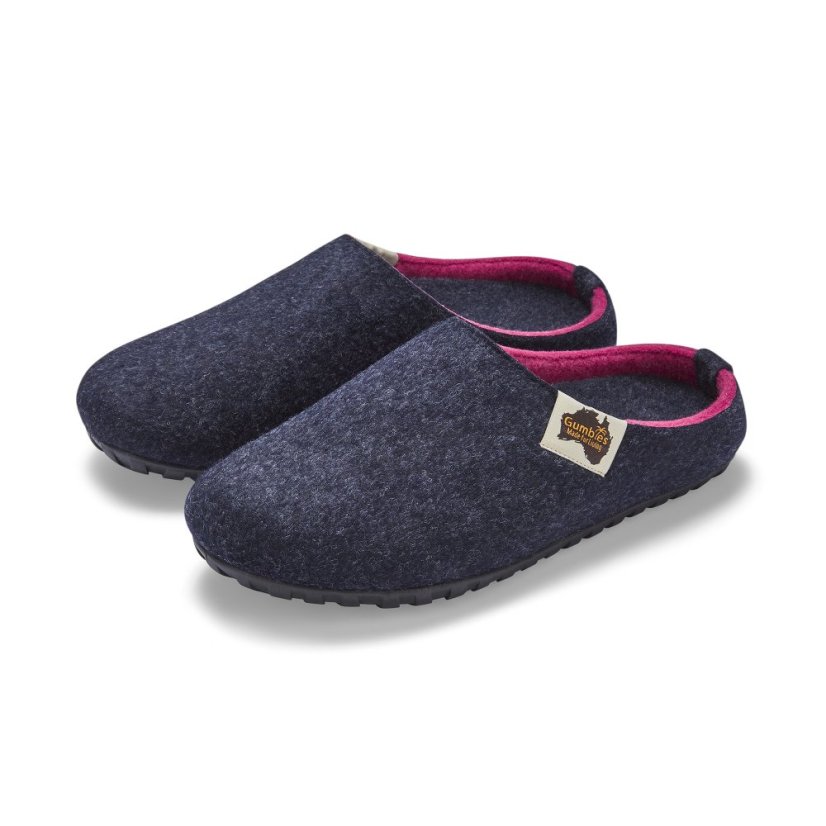 Bačkory Outback Navy & Pink