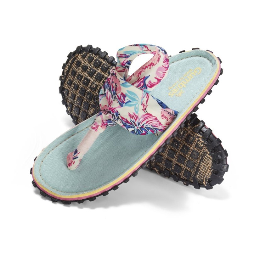 Sandály Slingback Mint & Pink