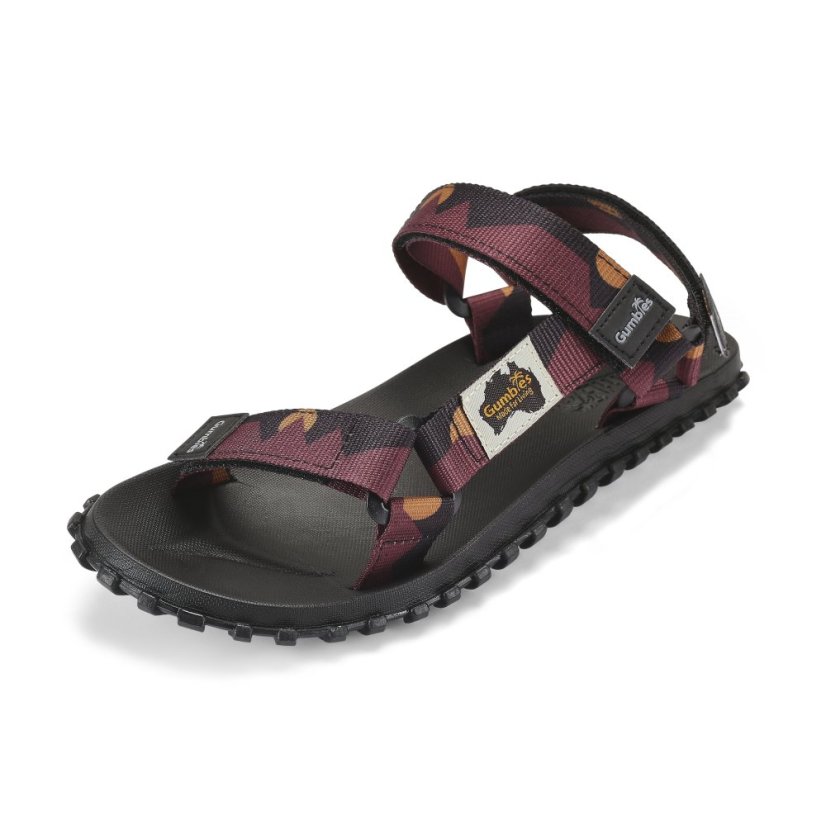 Sandály Scrambler Burgundy & Orange