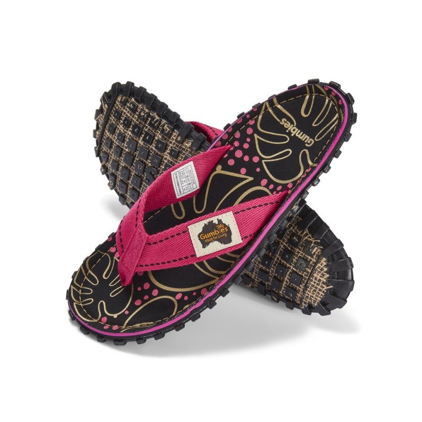 Žabky Tropical Black