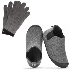 Zimní set Brumby + Merino rukavice Grey & Charcoal