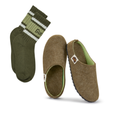 Set Papuče Outback Moss & Pistachio + PONOŽKY