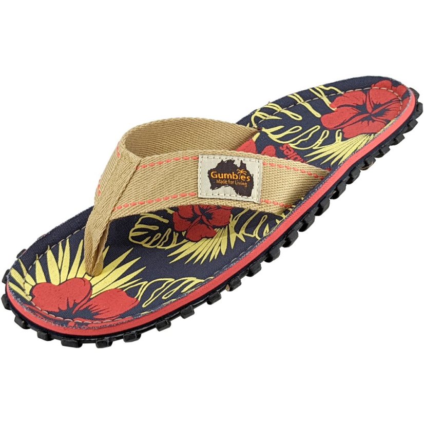 Žabky Denim Hibiscus