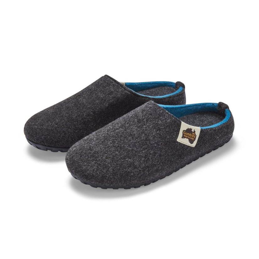 Papuče Outback Charcoal & Turquoise - Veľkosť Gumbies: 37