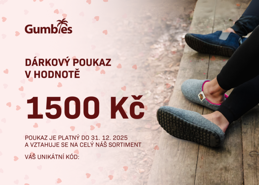 Dárkový poukaz v hodnotě 1.500 Kč