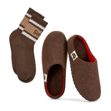 Set Papuče Outback Chocolate & Orange + PONOŽKY