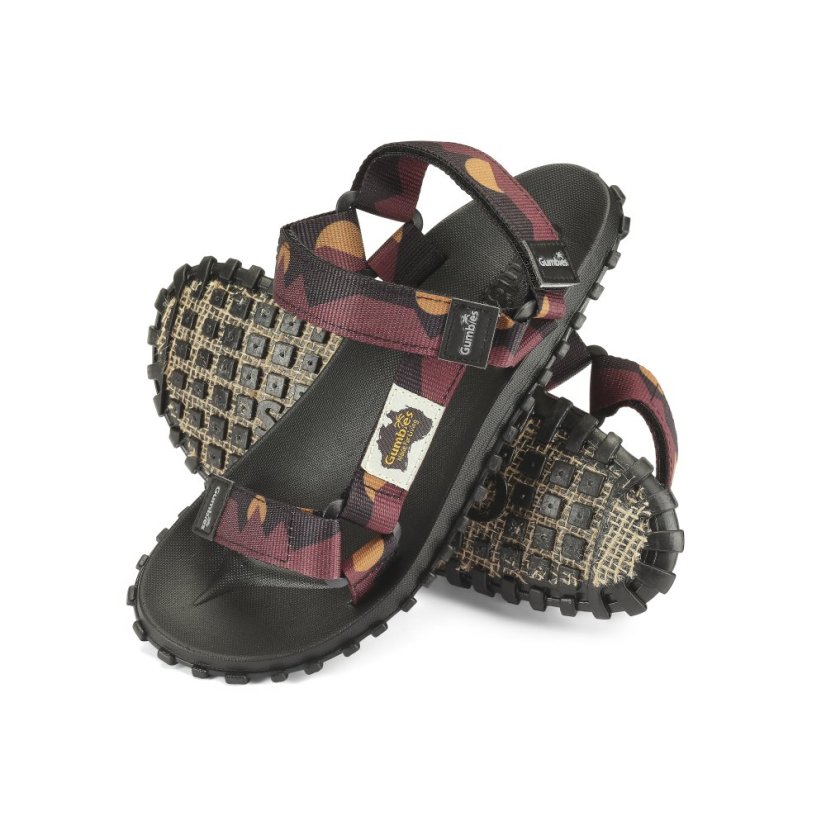 Sandály Scrambler Burgundy & Orange
