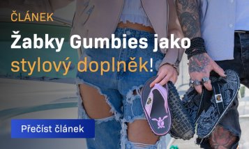Žabky Gumbies jako stylový doplněk