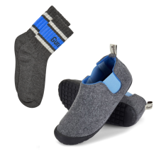 Set Topánky Brumby Brumby Grey & Blue + PONOŽKY