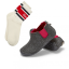 Set Boty Brumby Charcoal & Red + PONOŽKY