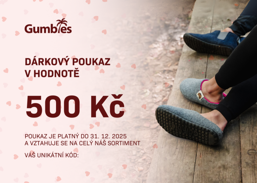 Dárkový poukaz v hodnotě 500 Kč