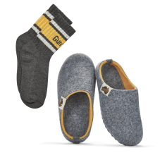 Set Papuče Outback Grey & Curry + PONOŽKY