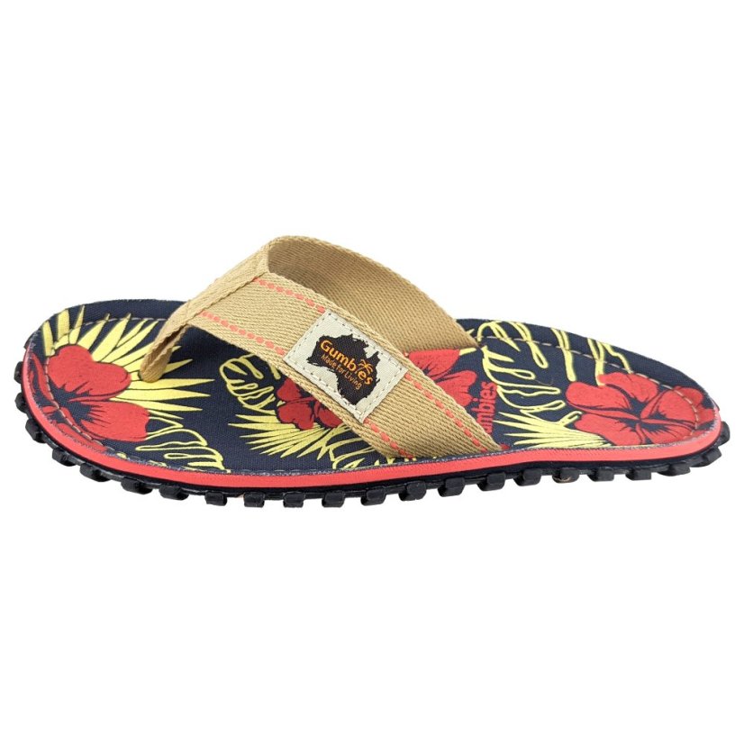 Žabky Denim Hibiscus