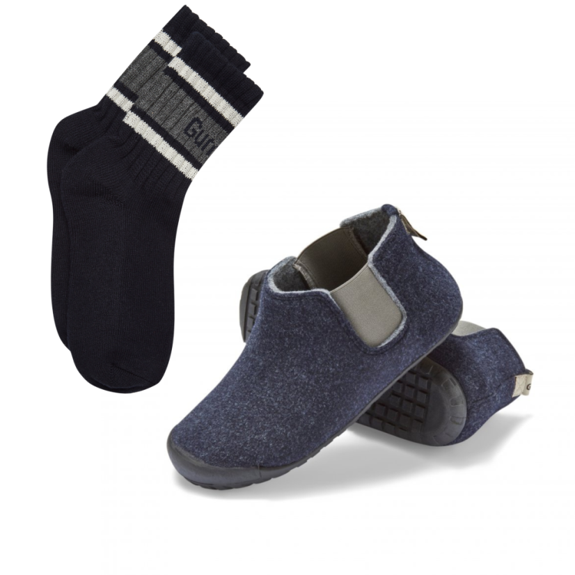 Set Boty Brumby Navy & Grey + PONOŽKY