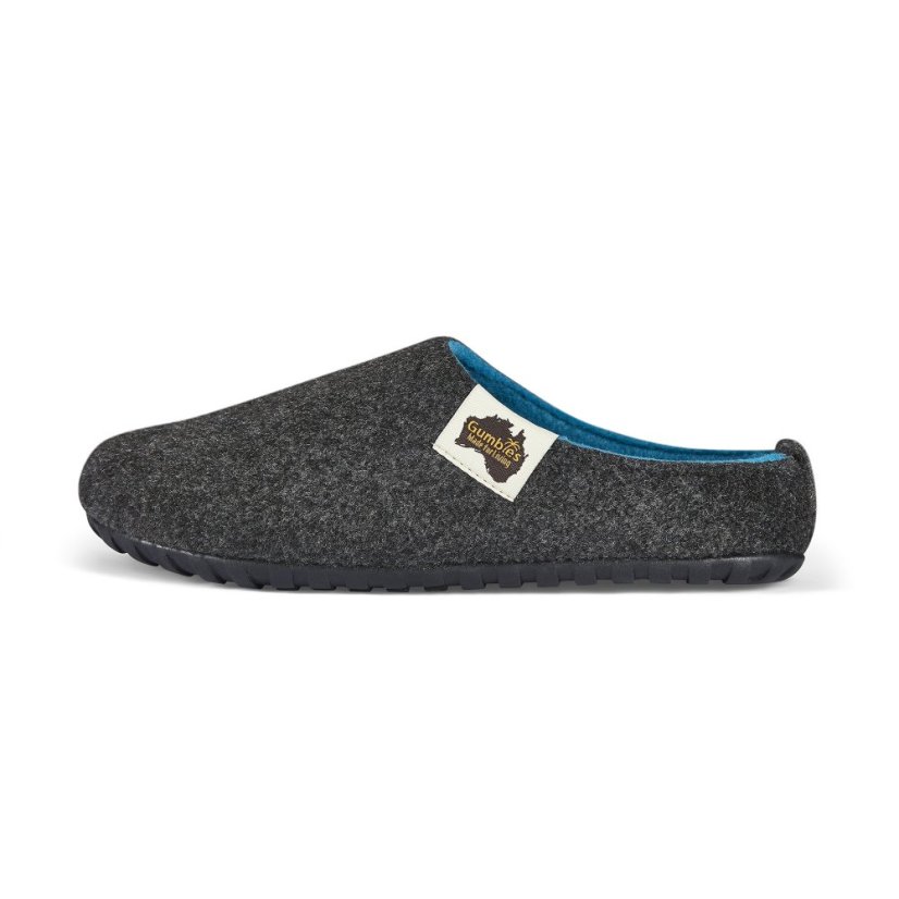 Papuče Outback Charcoal & Turquoise - Veľkosť Gumbies: 37