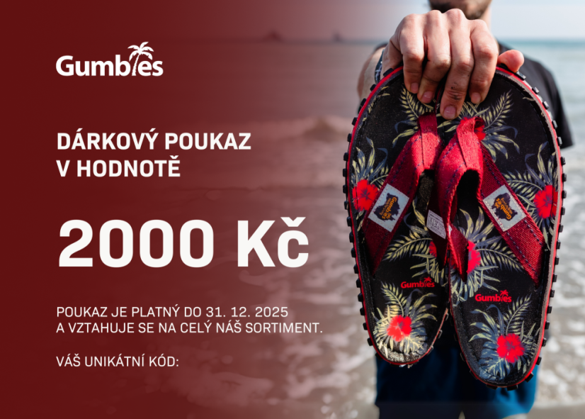 Dárkový poukaz v hodnotě 2.000 Kč