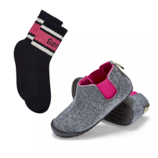 Set Boty Brumby Grey & Pink + PONOŽKY