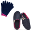 Zimný set Outback + Merino rukavice Navy & Pink