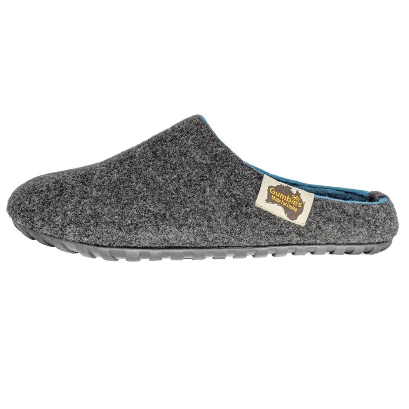 Papuče Outback Charcoal & Turquoise - Veľkosť Gumbies: 37