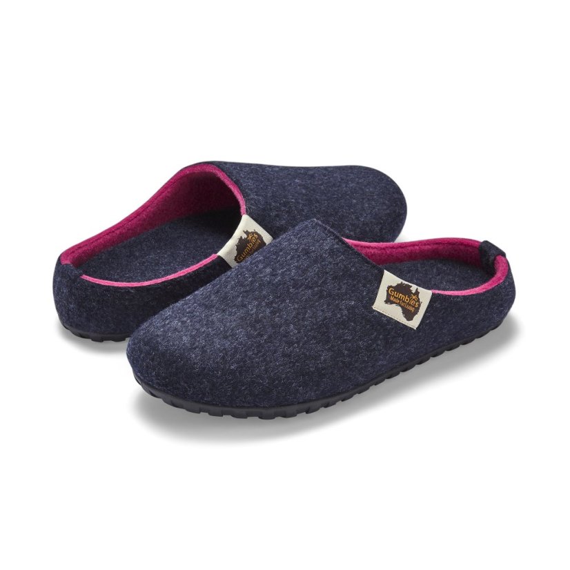 Bačkory Outback Navy & Pink