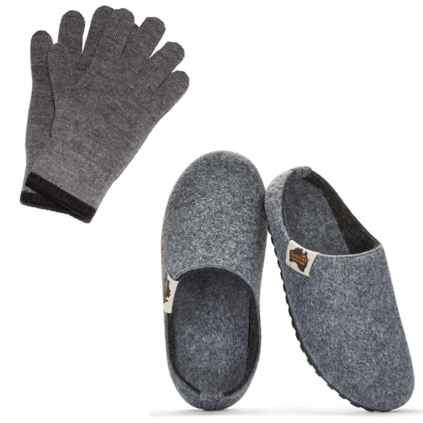 Zimní set Outback + Merino rukavice Grey & Black