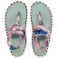 Sandále Slingback Mint & Pink - Velikost: 41