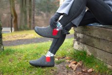 Zimní set Brumby + Merino rukavice Grey & Red